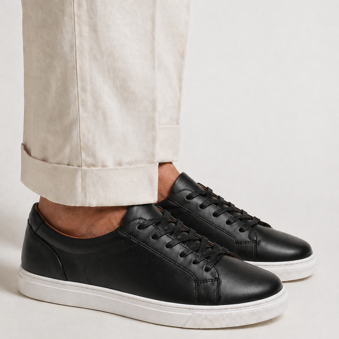 Basket homme en cuir