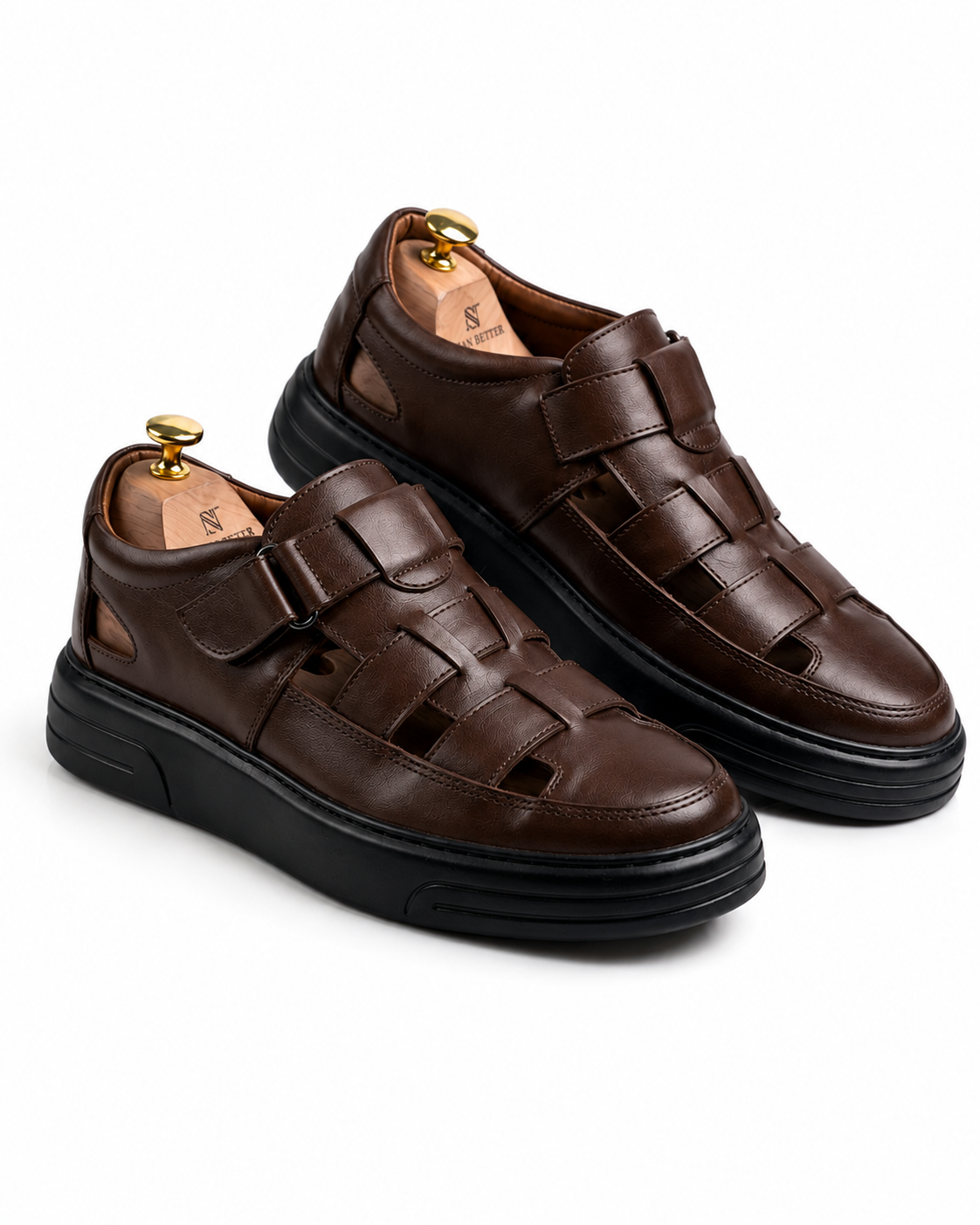 Sandales Homme en Cuir Premium Confort Élégance