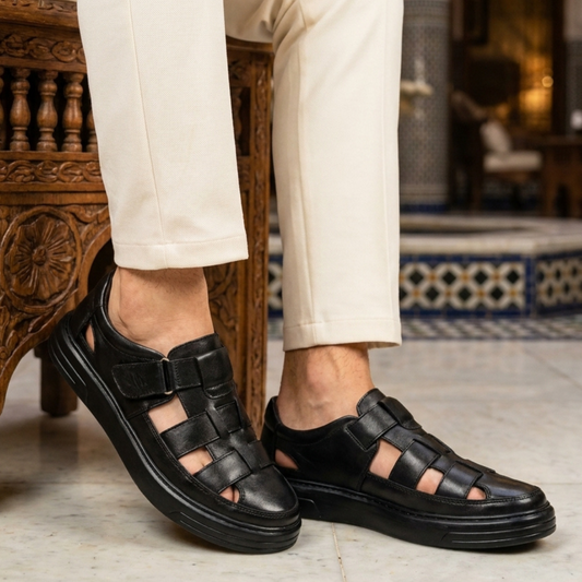 Sandales Homme en Cuir Premium Confort Élégance