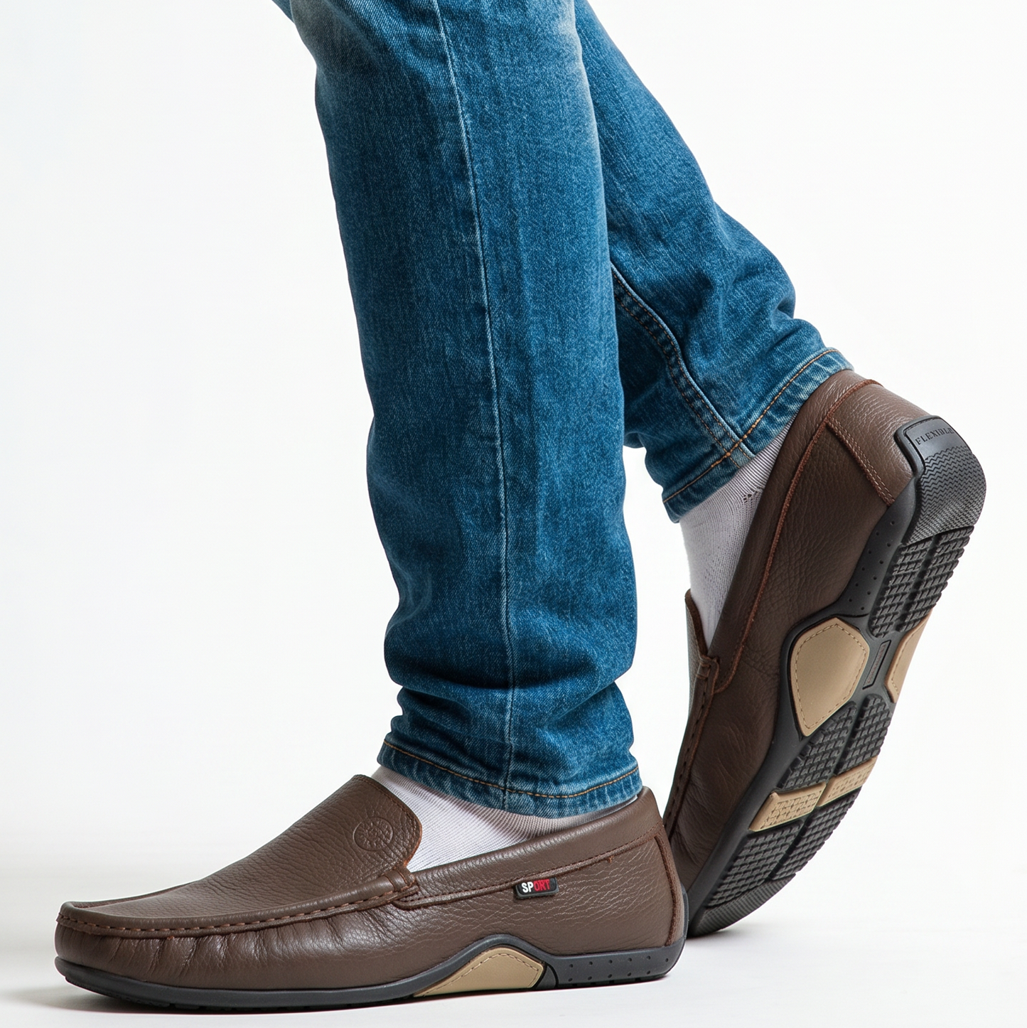 Mocassin Homme en Cuir - Léger, Souple et Ultra Confortable