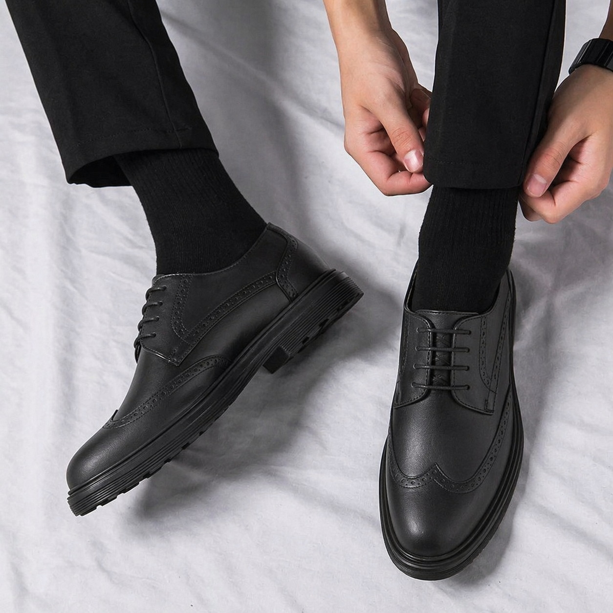 Chaussures Richelieu en Cuir