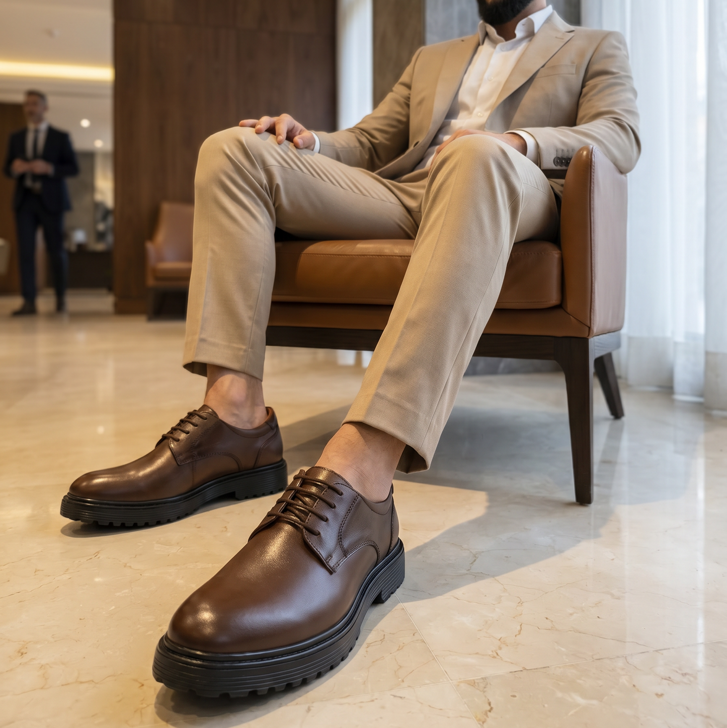 Derby Confort Homme  - Atlas Cuir Premium