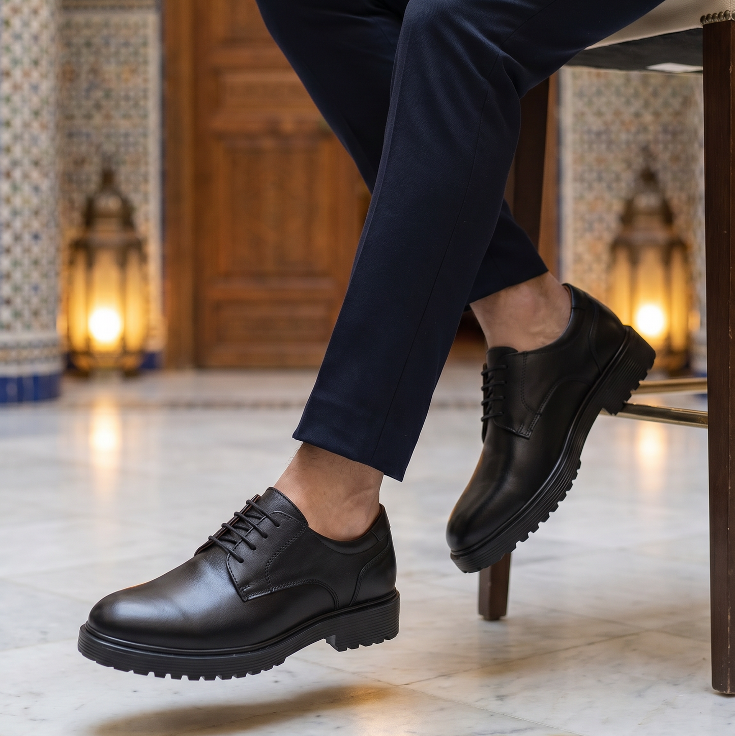 Derby Confort Homme  - Atlas Cuir Premium
