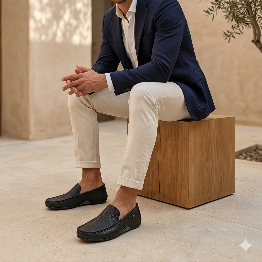 Mocassin Homme en Cuir - Léger, Souple et Ultra Confortable