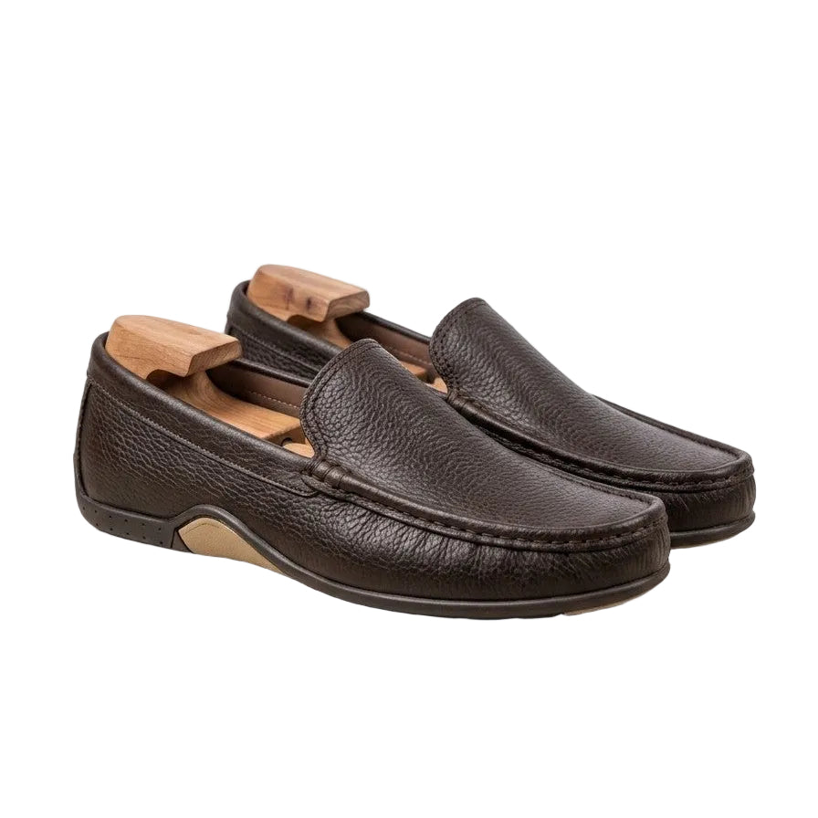Mocassin Homme en Cuir - Léger, Souple et Ultra Confortable