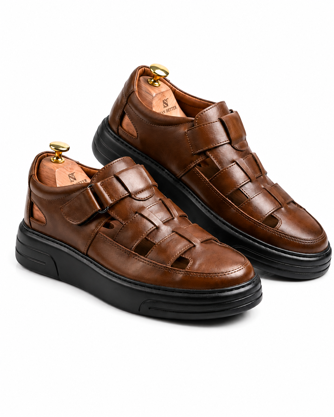 Sandales Homme en Cuir Premium Confort Élégance