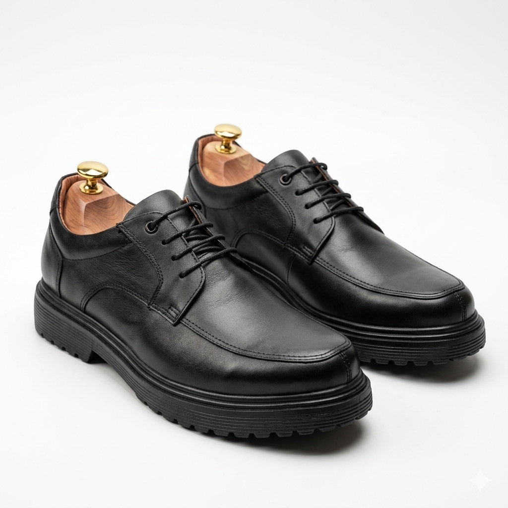 Modèle "Elite Step" - Chaussure Derby pour Homme en Cuir Véritable en cuir véritable fait main - BLISS Maroc