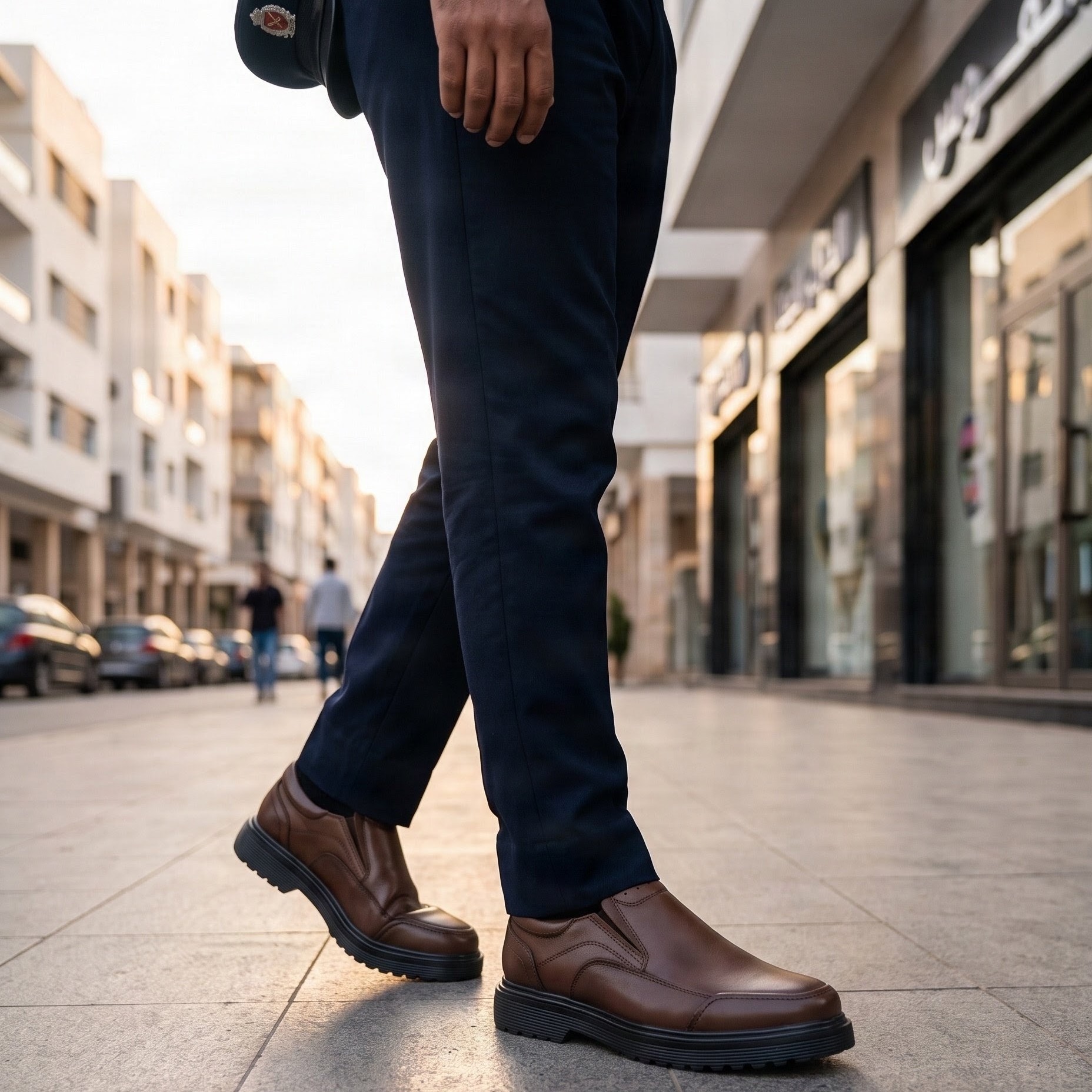 "Elite Step" - Chaussure Derby pour Homme en Cuir Véritable (Copie) vue 1 - BLISS