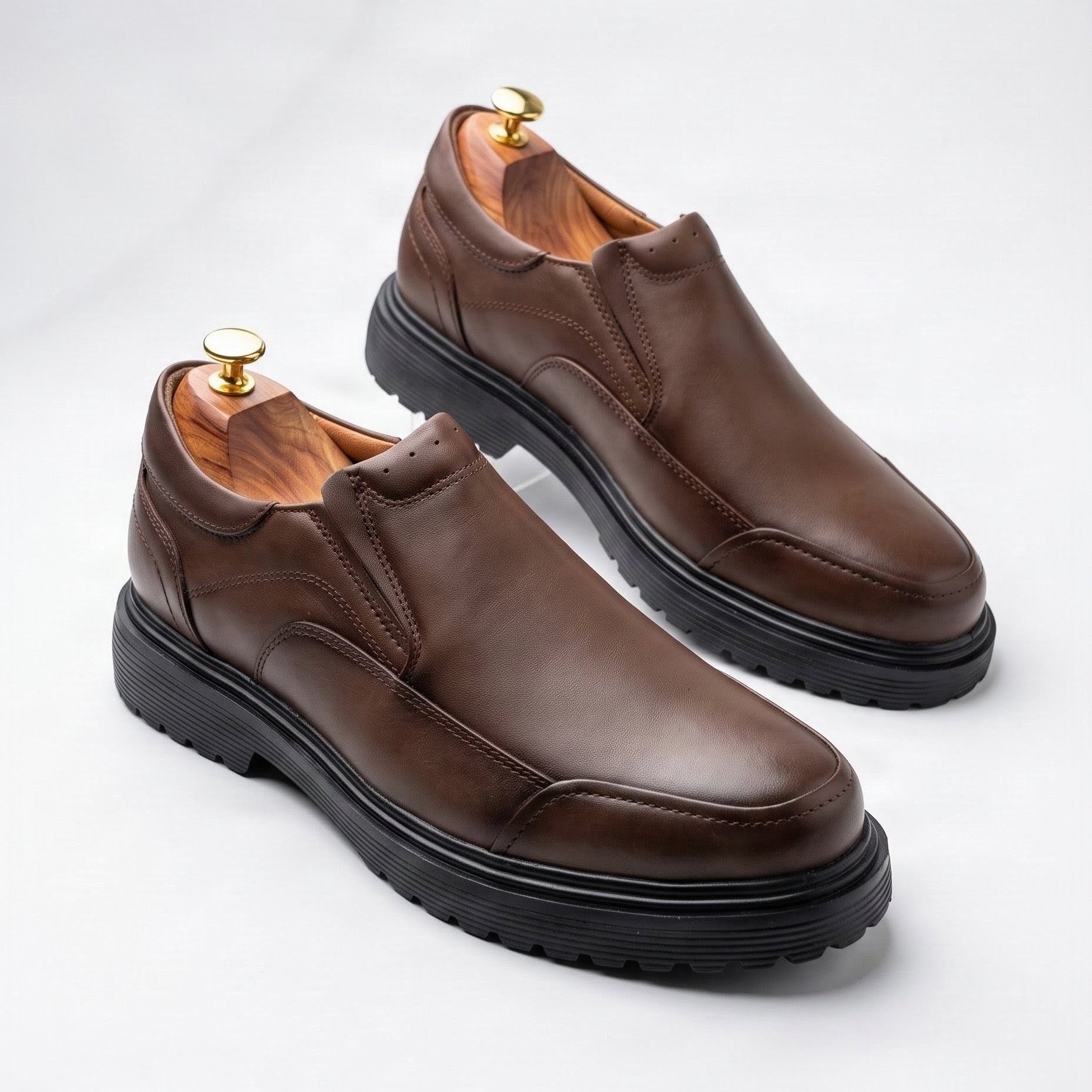 "Elite Step" - Chaussure Derby pour Homme en Cuir Véritable (Copie) - BLISS