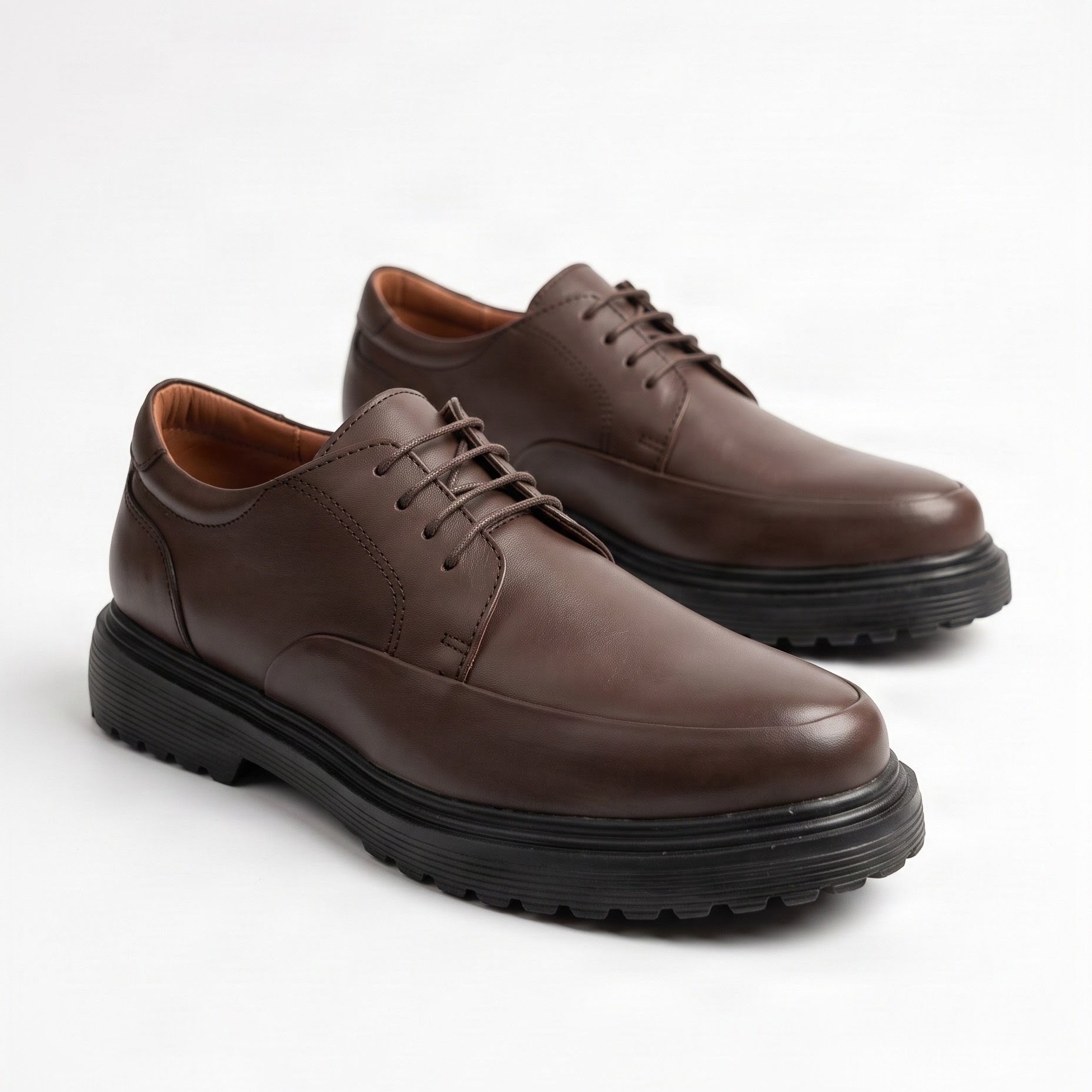 "Alpha Step" - Chaussure Derby Robuste en Cuir Véritable vue 5 - BLISS