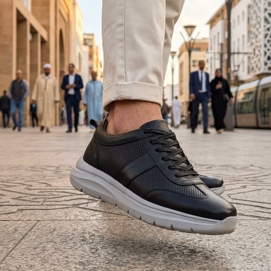Aero Step - Sneaker Casual Homme en Cuir Véritable vue 5 - BLISS
