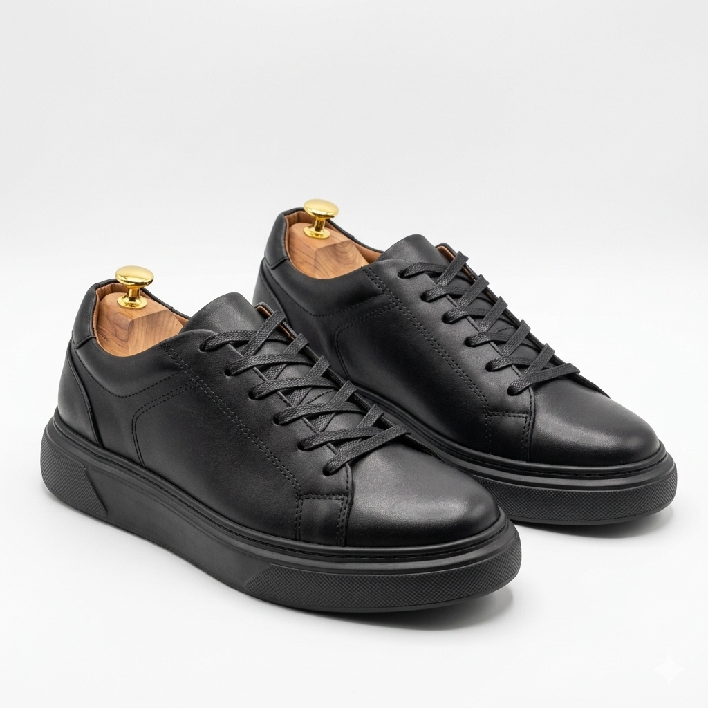 Basket homme en cuir