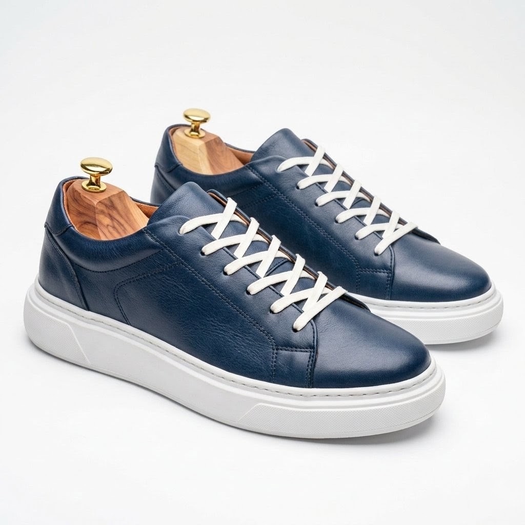 Basket homme en cuir vue 5 - BLISS