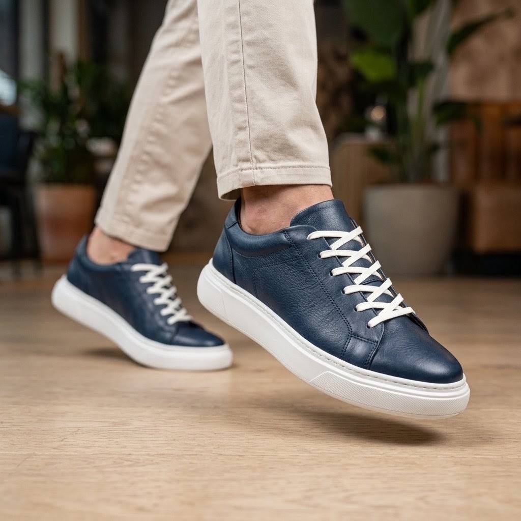 Basket homme en cuir vue 7 - BLISS