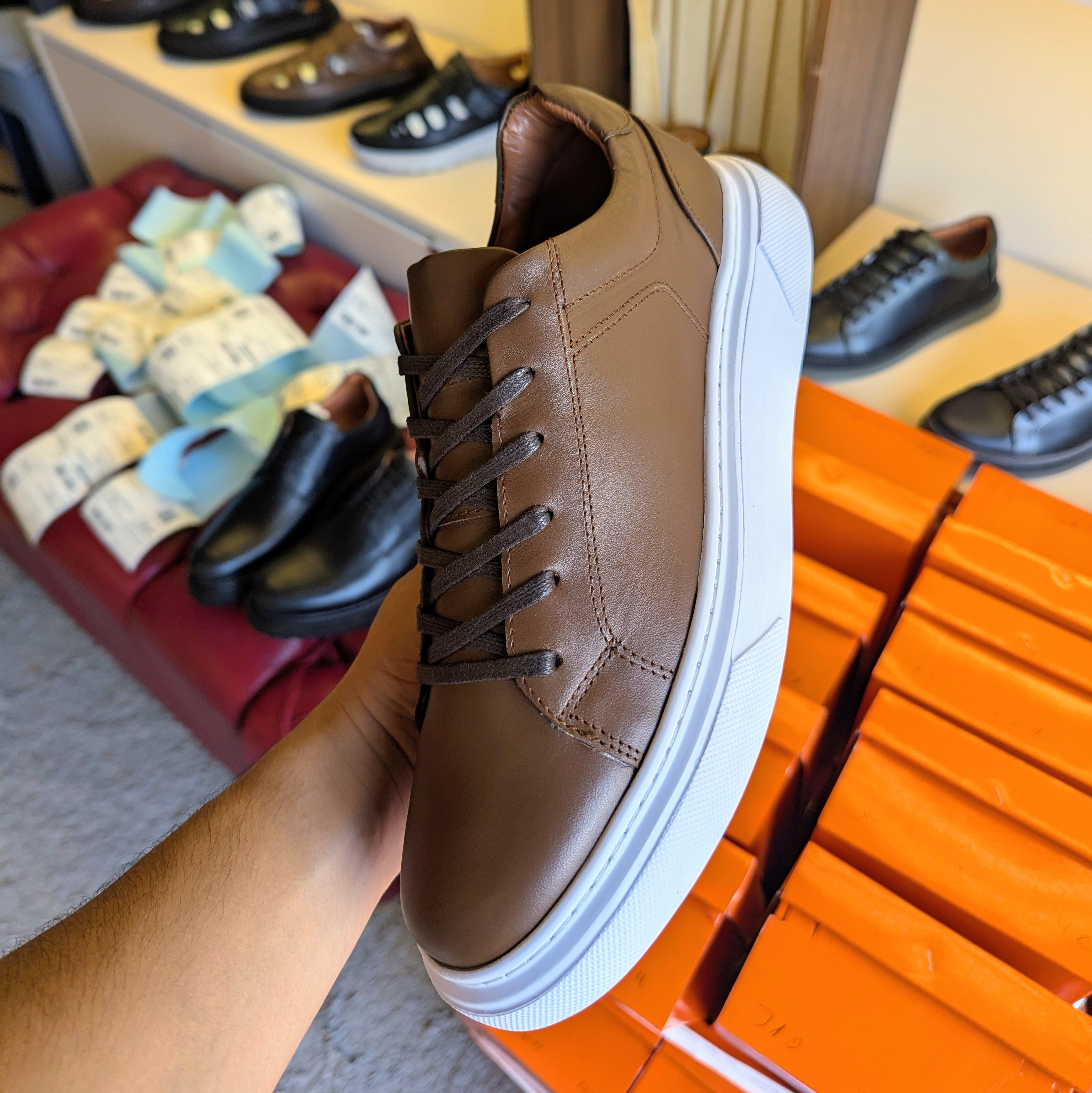 Basket homme en cuir vue 6 - BLISS